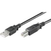 Microconnect USBAB05B 0.5m USB A USB B Male Male Black USB cable