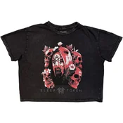 Sleep Token Skull & Flowers Charcoal Grey M Ženske Majica