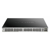 D-Link DGS-3130-54PS/E mrežni prekidac Upravljano L3 Gigabit Ethernet (10/100/1000) Podrška za napajanje putem Etherneta (PoE) Sivo