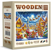 WOODEN CITY Lesena sestavljanka Božičkovo praznično potovanje 1010 kosov