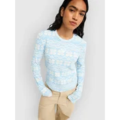 Roxy Snowflake Jam ženska majica z dolgimi rokavi cerulean chalet all day