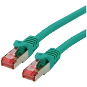 ROLINE Roline 21.15.2634 RJ45 omrežni kabel\, Patch kabel CAT 6 S/FTP 1.50 m zelena 1 kos, (20420607)