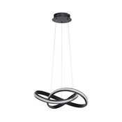 LED prigušiva luster na sajli SALO LED/28W/230V 3000K crna