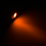 Lamptron Vandalismus-gesicherte LED - orange, schwarze Fassung LAMP-SW2006-H