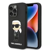 Karl Lagerfeld Etui Karl Lagerfeld Silicone Ikonik MagSafe za iPhone 14 Pro Max - črno