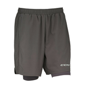 Moške kratke hlače CCM 2 IN 1 Training Short Charcoal M