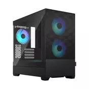 Fractal Design Pop mini Air RGB crni TG crni PC kućište sa staklenim panelom (FD-C-POR1M-06)