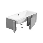 Mexen X-ST stiroporna obloga za pravokotno kad 120-150 x 70-90 cm, bela - 55020-00