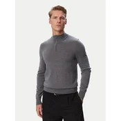 BOSS Pulover H-Ebenji-L 50571928 Siva Slim Fit