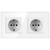 SmartHome Modularna uticnica, Ram, 2 uticnice, Bela