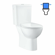 39346000 Grohe Bau Ceramic talna brezrobna WC školjka monoblok (talni izliv) z WC desko s počasnim zapiranjem