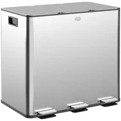 HOMCOM HOMCOM kuhinjski koš za smeti nerjaveče jeklo, plastika 61,9D x 36,6Š x 43,2V cm srebrno, (5000241894)