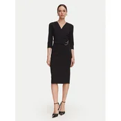 Rinascimento Cocktail obleka CFC0131143003 Črna Regular Fit
