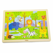 Drvene puzzle 24 kom - safari
