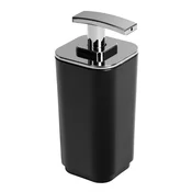 SEVENTY Dozator za milo, črn - Črna - 66x161x72 mm - Gedy - SEVENTY - 24 - Plastika - Dozator za milo - Kvadratni - 66 - 161 - 72 - 14