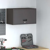Ormar za zid u garaži Crna 60 x 33 x 35 cm Celik s prahom