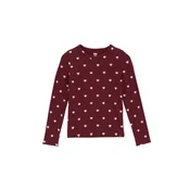 WE Fashion Majica roza / vinsko rdeča