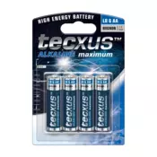 Baterija Tecxus alkalna AA (LR6), 1.5V, blister 4/1