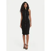 Elisabetta Franchi Cocktail obleka AB-036-67E2-V700 Črna Fitted Fit