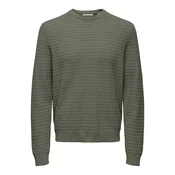 Only & Sons Pulover ONSLoui temno zelena