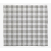 Komplet 4 prtičkov z mešanico lanu Linen Couture Grey Vichy, 43x43 cm