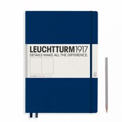 Bilježnica Leuchtturm1917 Master Classic - ?4+, bijele stranice, Navy