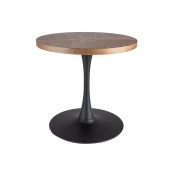 Miza Detroit 598 Oreh, Črna, 76cm, Naravni furnir, MDF plošča, Kovina