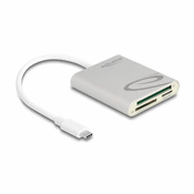 Delock čitalec kartic USB TipC za SD in CF kartice 91005