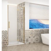 TRINITY GOLD MATT tuš vrata 800 mm, prozorno steklo, desna - Gelco - TRINITY - 36 - Alcove by - 800 - 2000 - 8 - 14