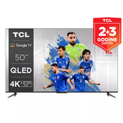 TCL Televizor 50C645 50, 4K, HDR, QLED, 60Hz, Google TV, Crni