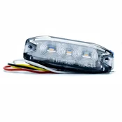 9W LED stroboskopska opozorilna luč, homologacija ECE R65 - 15 načinov osvetlitve ORANŽNA