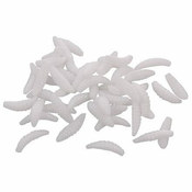 Vaba Soft Worms umetni črvi 50 kosov beli paket 1 komplet