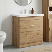 vidaXL vidaXL Kopalniški kabinet pod umivalnikom Artisan hrast, (5000245106)