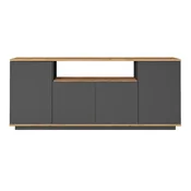 Omarica Kailua 2660 (Antracit + Bor) Bor, Antracit, 75x180x45cm, Iverna plošča