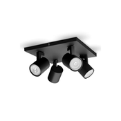 Philips - Spot svetiljka RUNNER 4xGU10/20W/230V crna