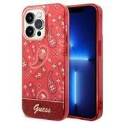 Ovitek Guess GUHCP14XHGBNHR za iPhone 14 Pro Max 6.7, rdeč/rdeč