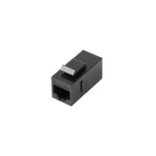 Keystone Lanberg Keystone spojnik RJ45 - RJ45 UTP Cat.5e, mrežni, črn