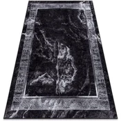 Rugsx MIRO 51278.810 pralna preproga Marmor, grški prot 140x190 cm Črna