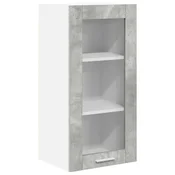 Vidaxl Viseča omarica Betonsko siva 40 x 31 x 80 cm Konstruiran les