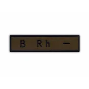 shumee Našitek krvne skupine B Rh - - Samolepilna podlaga - Vezen našitek/značka/emblem