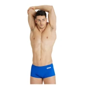 Mens swimsuit arena team swim low waist short solid royal/white l -