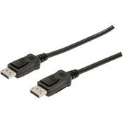 Digitus DisplayPort Priključni kabel [1x Muški konektor DisplayPort - 1x Muški konektor DisplayPort] 1 m Crna