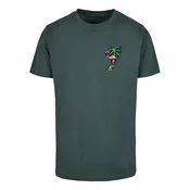 Mister Tee Majica Flamingo rumena/zelena/temno zelena/staro roza