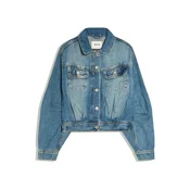 Bershka Prehodna jakna moder denim