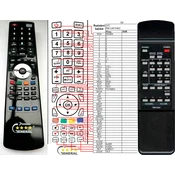 General JVC RM-C461 - compatible General-branded remote control