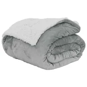 Vidaxl Odeja Siva 130 x 150 cm Flis