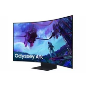 Monitor Samsung 139,7 cm (55,0) S55CG970NU 3840x2160 Curved Smart TV Tizen 165Hz QLED 1ms 3xHDMI DisplayPort 2xUSB2.0 Pivot Zvočniki 2x60W  DCI-P3-95% FreeSync Premium PRO BT WiFi RJ45 KVM QuantumHDR