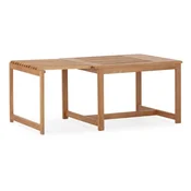 Klubska mizica iz masivnega hrasta v naravni barvi 60x70 cm Unai – MOME