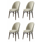 HANAH HOME Set 4 stolice Ritim Cream Brown