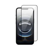 shumee Najbolj trpežno kompozitno steklo s keramično prevleko za celoten 5D zaslon s črnim okvirjem za iPhone 16e